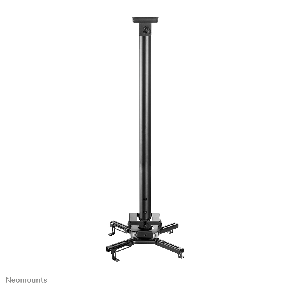 Neomounts CL25-550BL1 Soporte de techo para proyector - alt. 74,5-114,5 cm - fácil montaje - movimiento completo